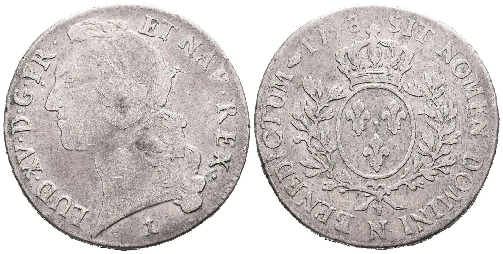 Francie, Ecu 1748 N, Montpellier