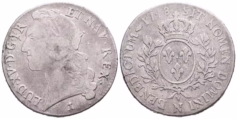 Francie, Ecu 1748 N, Montpellier
