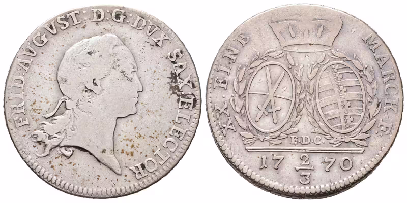 Sasko, 2/3 Tolar 1770