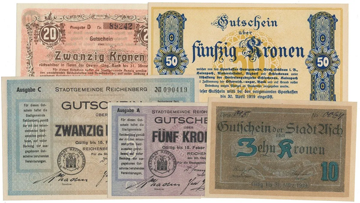 Nouzovky české od roku 1914 — 1
