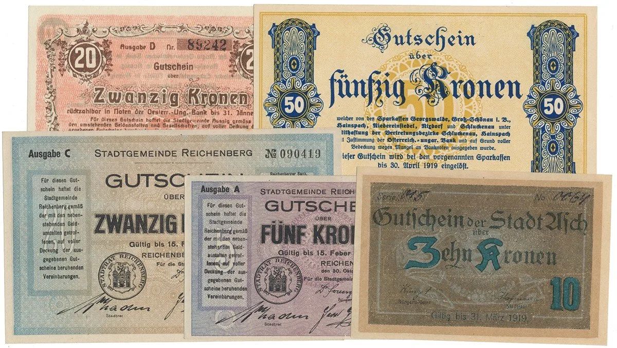 Nouzovky české od roku 1914 — 1
