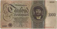 Německo, 1000 Reichsmark 1924, Hej.D9a