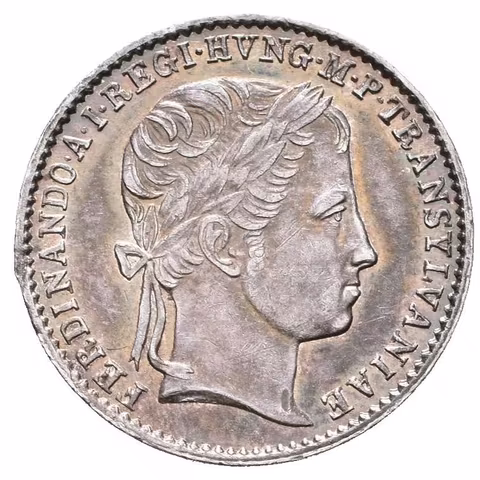 AR Malý žeton 1837 - K holdování v Sedmihradsku v Sibini. Portrét zprava, opis /