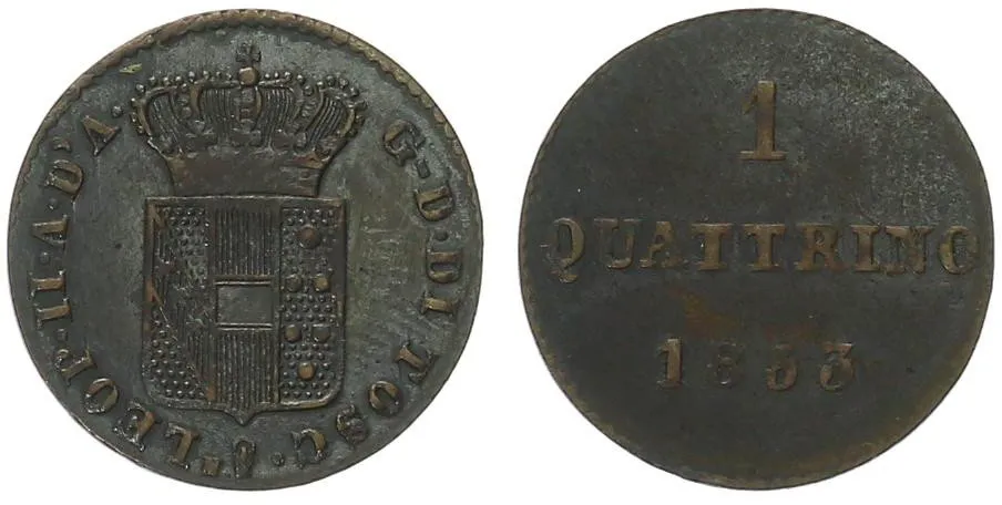 Itálie - Toskánsko, Leopold II., 1824 - 1848, 1849 - 1859 — 1