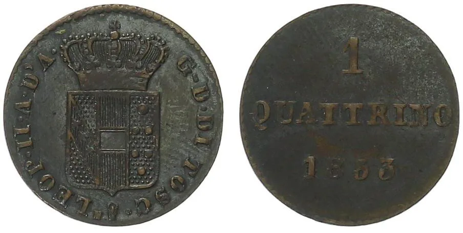 Itálie - Toskánsko, Leopold II., 1824 - 1848, 1849 - 1859 — 1
