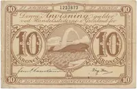 Grónsko, 10 Kroner (1953-1967), P.19a