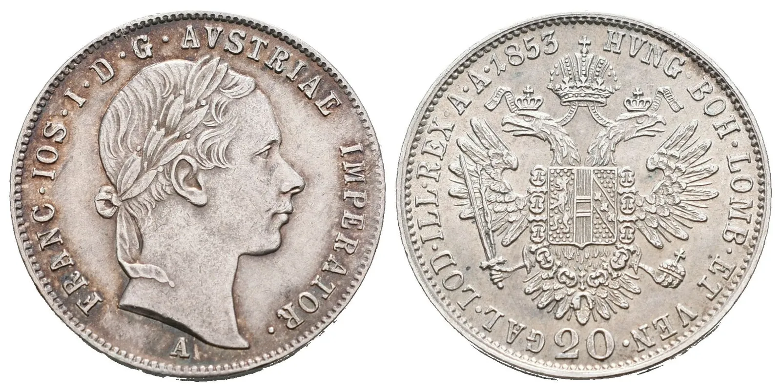 20 Krejcar 1853 A