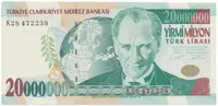 Turecko, 20.000.000 Lira (2000), P.215