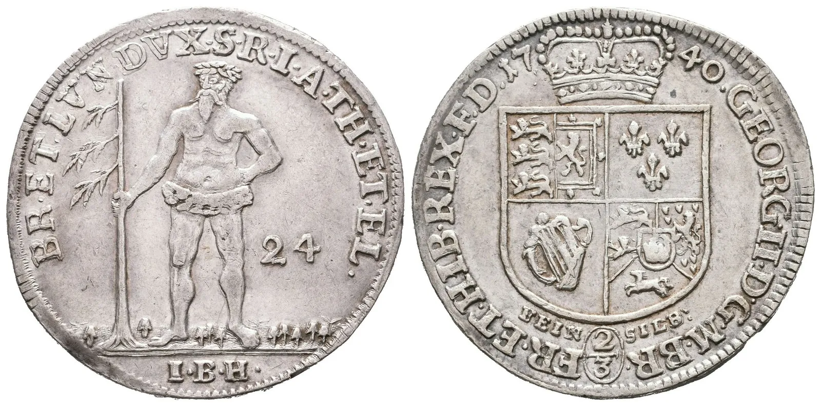 Brunšvick-Hannover, 2/3 Tolaru 1740 IBH