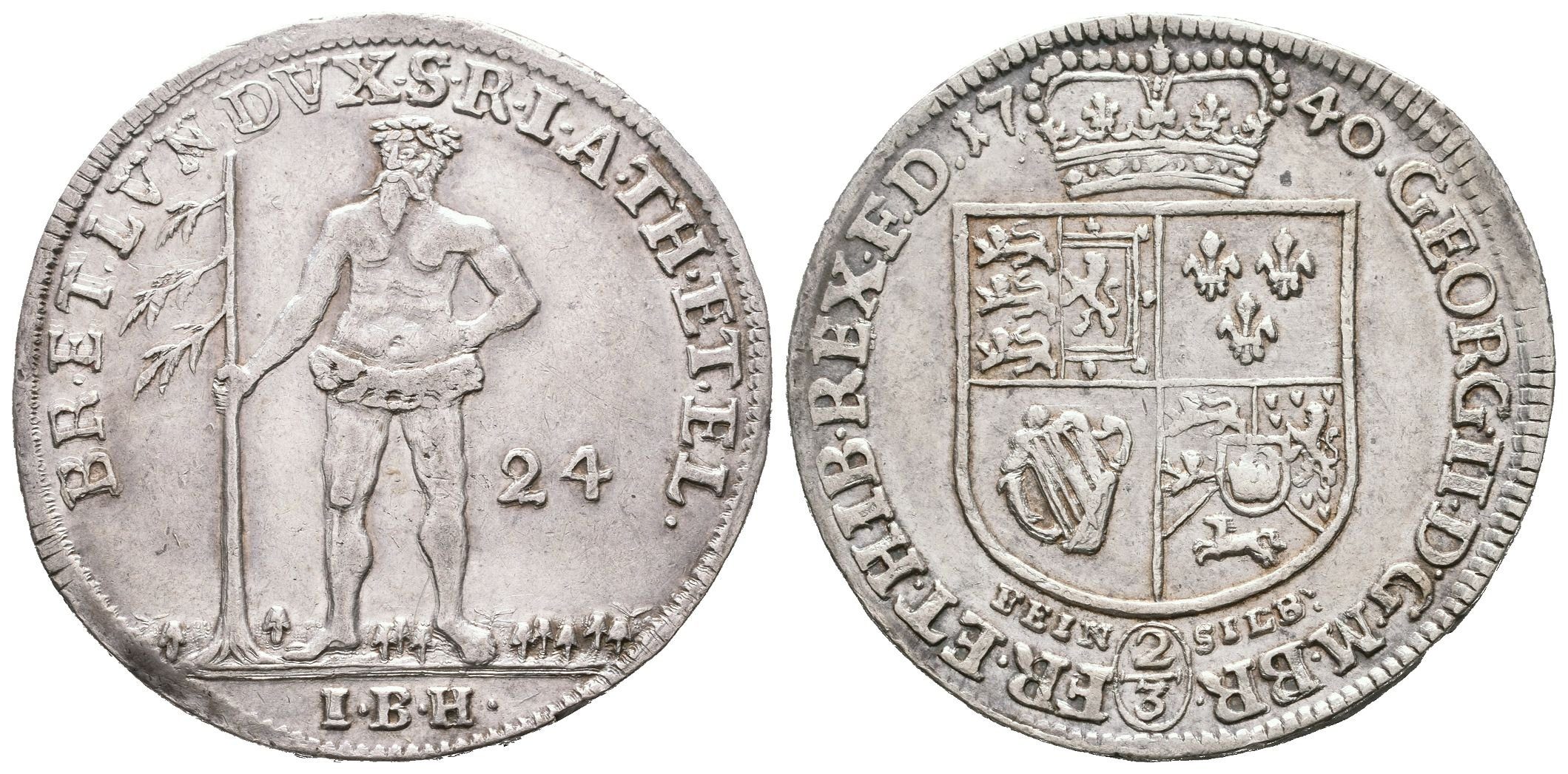 Brunšvick-Hannover, 2/3 Tolaru 1740 IBH