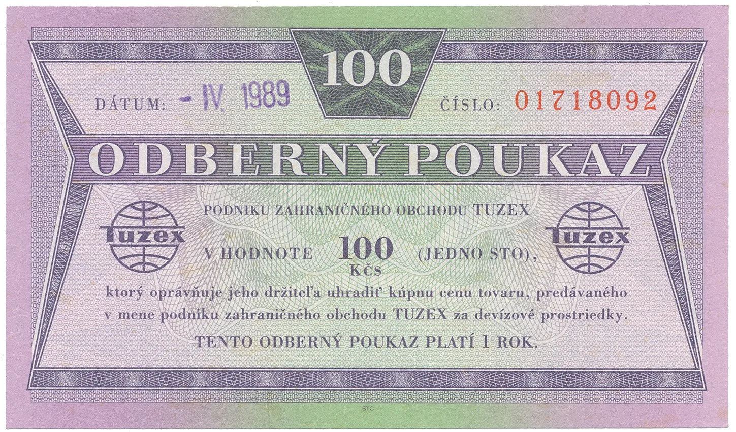 Tuzexové poukázky — 1