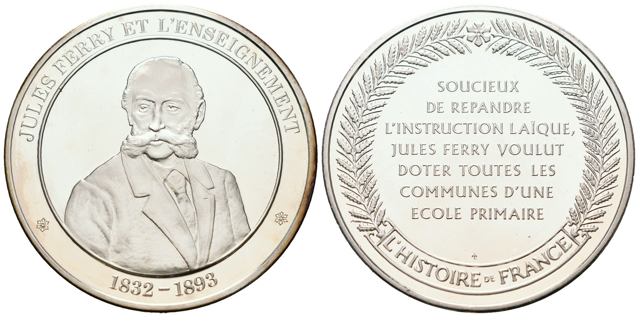 Francie - AR Medaile b.l. - Jules Ferry