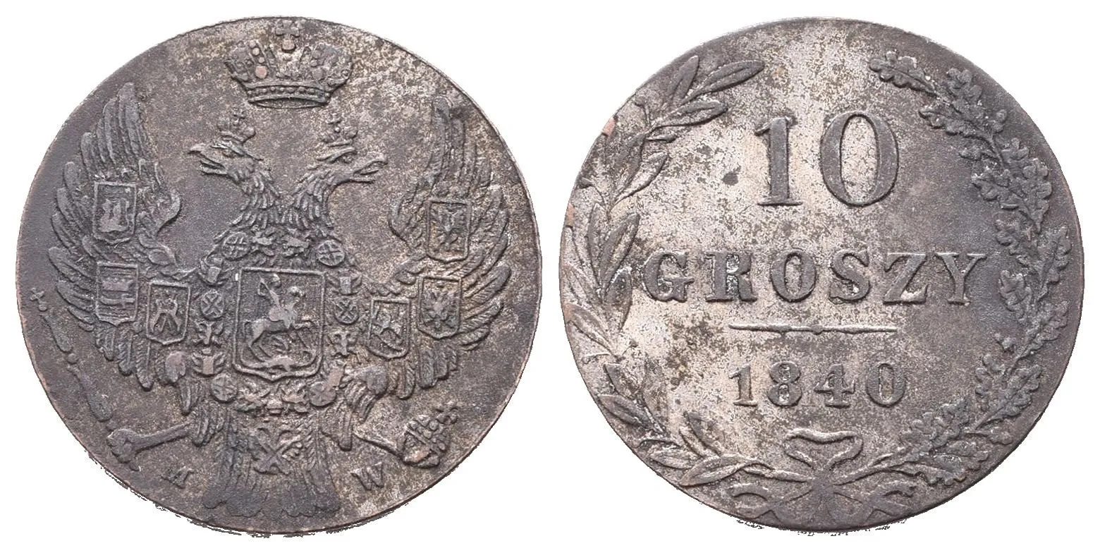 Ražby pro Polsko, Mikuláš I., 1825 - 1855 — 1