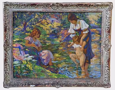 Vlastimil Košvanec: Vlastimil Košvanec (1887 - 1961) - Koupání