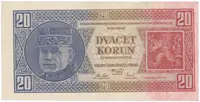 20 Koruna 1926, série Hh, 2 čísla za sebou, Hej.21c2 - fotografie 6