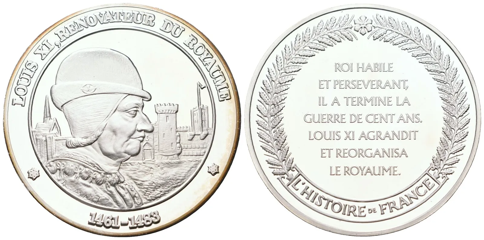 Francie - AR Medaile b.l. - Louis XI
