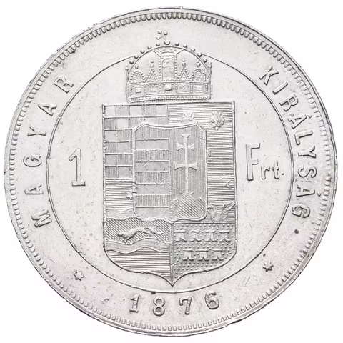 Zlatník 1876 KB, velmi pěkná zachovalost, zbytky lesku, drobné rysky a hranky