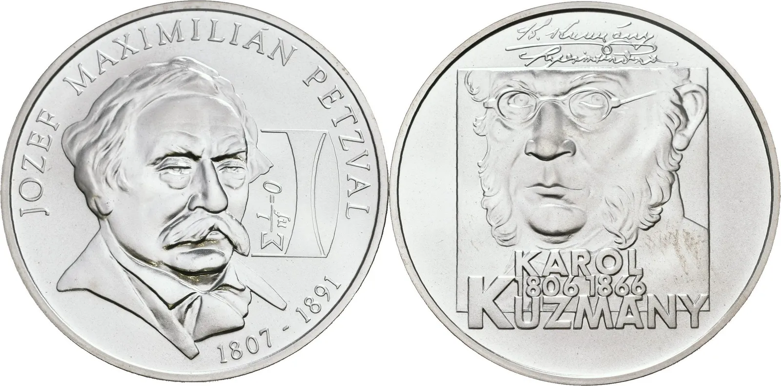 200 Sk 2006 - Karol Kuzmány + 200 Sk 2007 - Jozef Maximiliín Petzval, kapsle_2 ks — 1