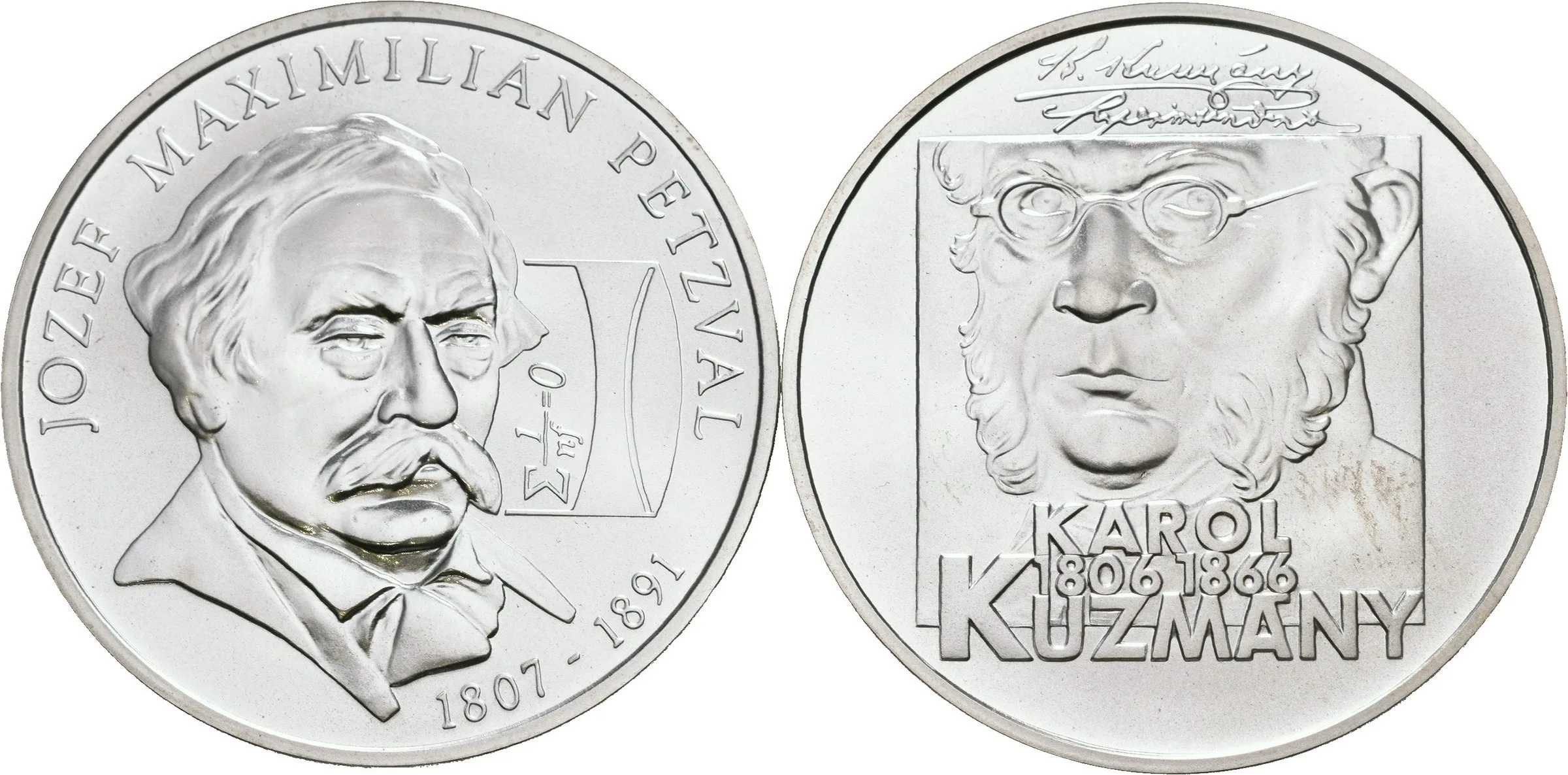 200 Sk 2006 - Karol Kuzmány + 200 Sk 2007 - Jozef Maximiliín Petzval, kapsle_2 ks — 1
