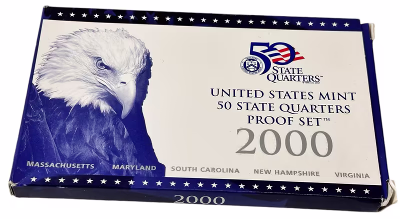 USA, Sada stříbrných 50 Cent mincí 2000