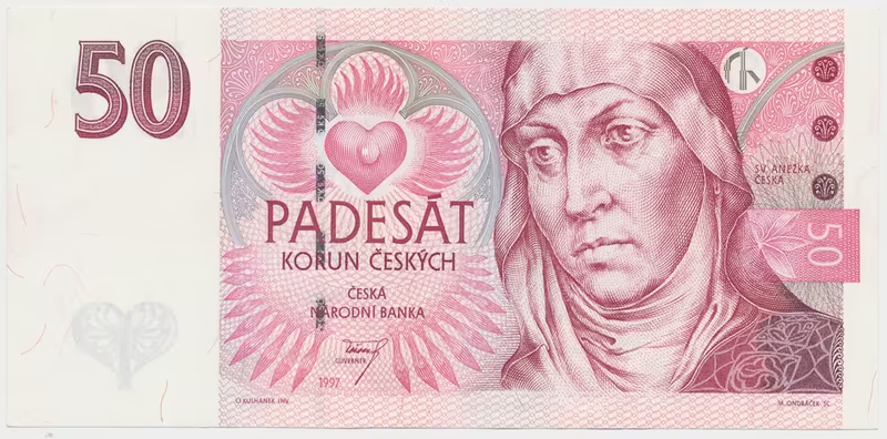 Česká republika, 50 Koruna 1997, série E, Hej.CZ21aE