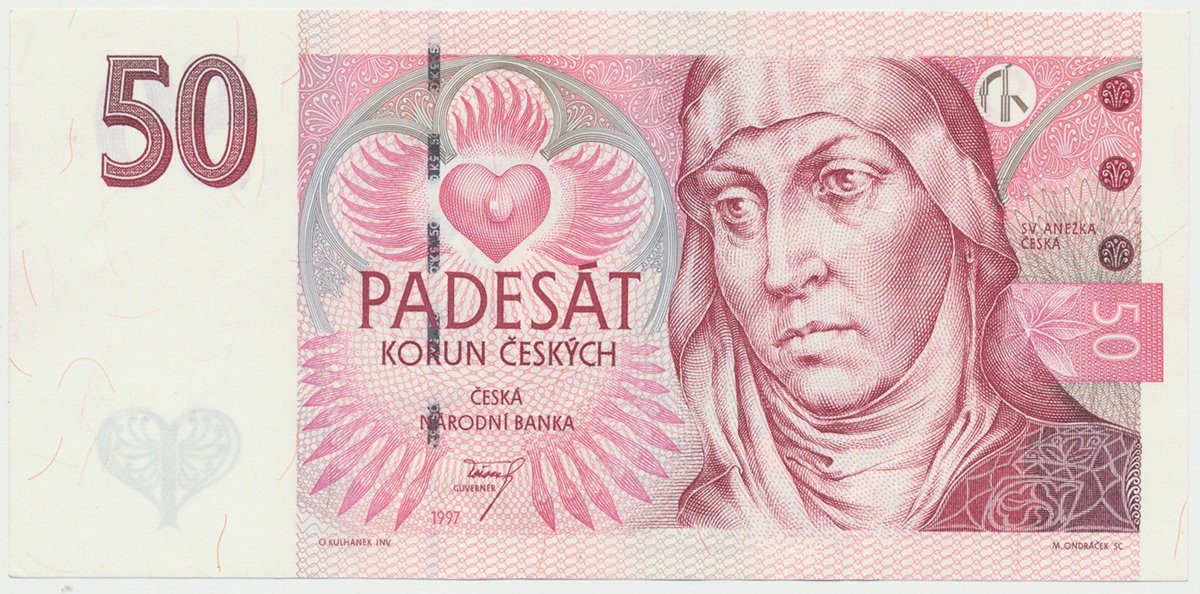 Česká republika, 50 Koruna 1997, série E, Hej.CZ21aE