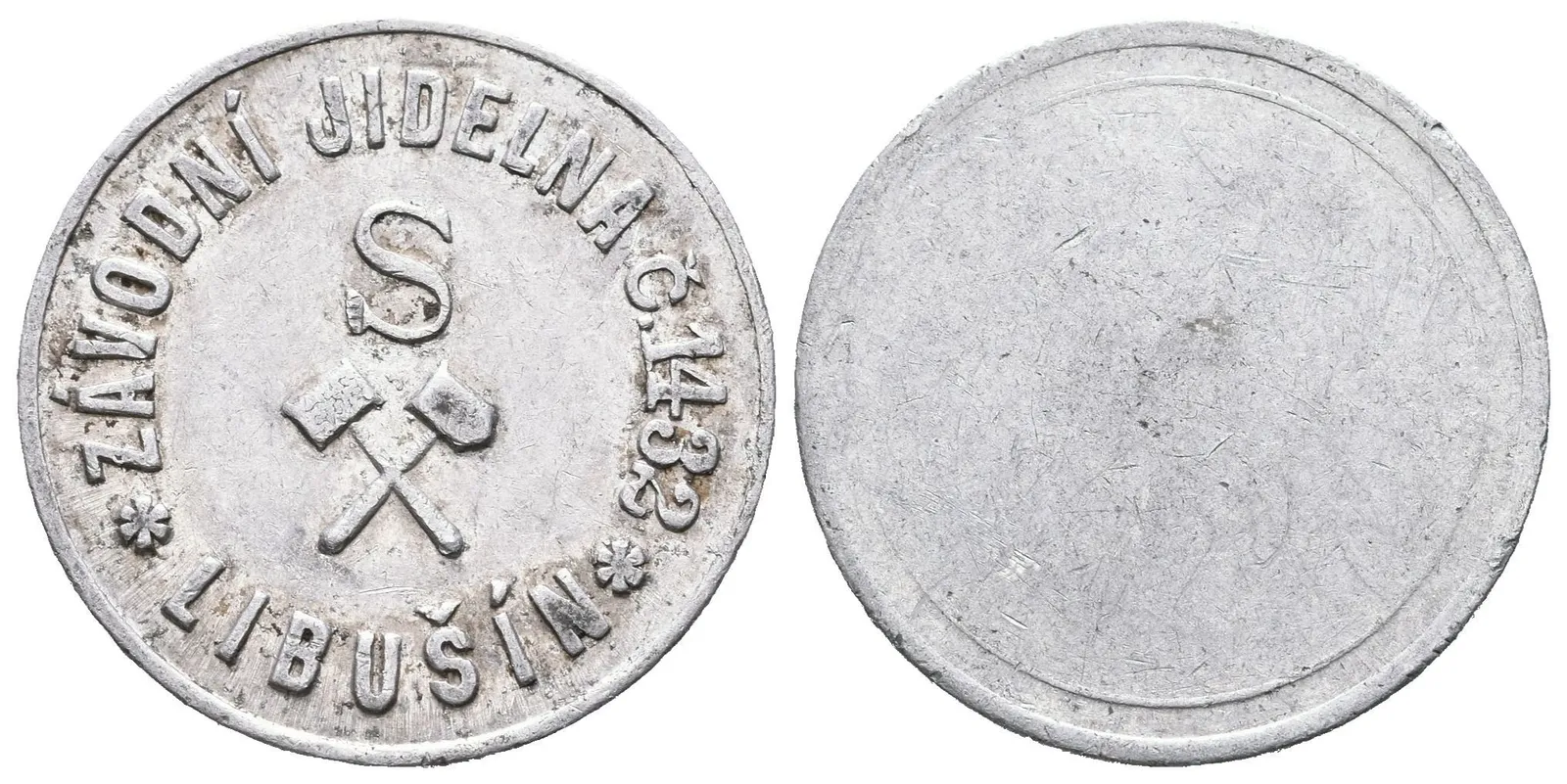 Libušín - Závodní jídelna č. 1432. Al 25 mm — 1