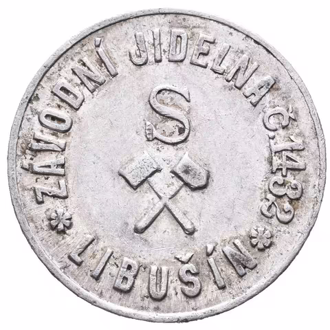 Libušín - Závodní jídelna č. 1432. Al 25 mm
