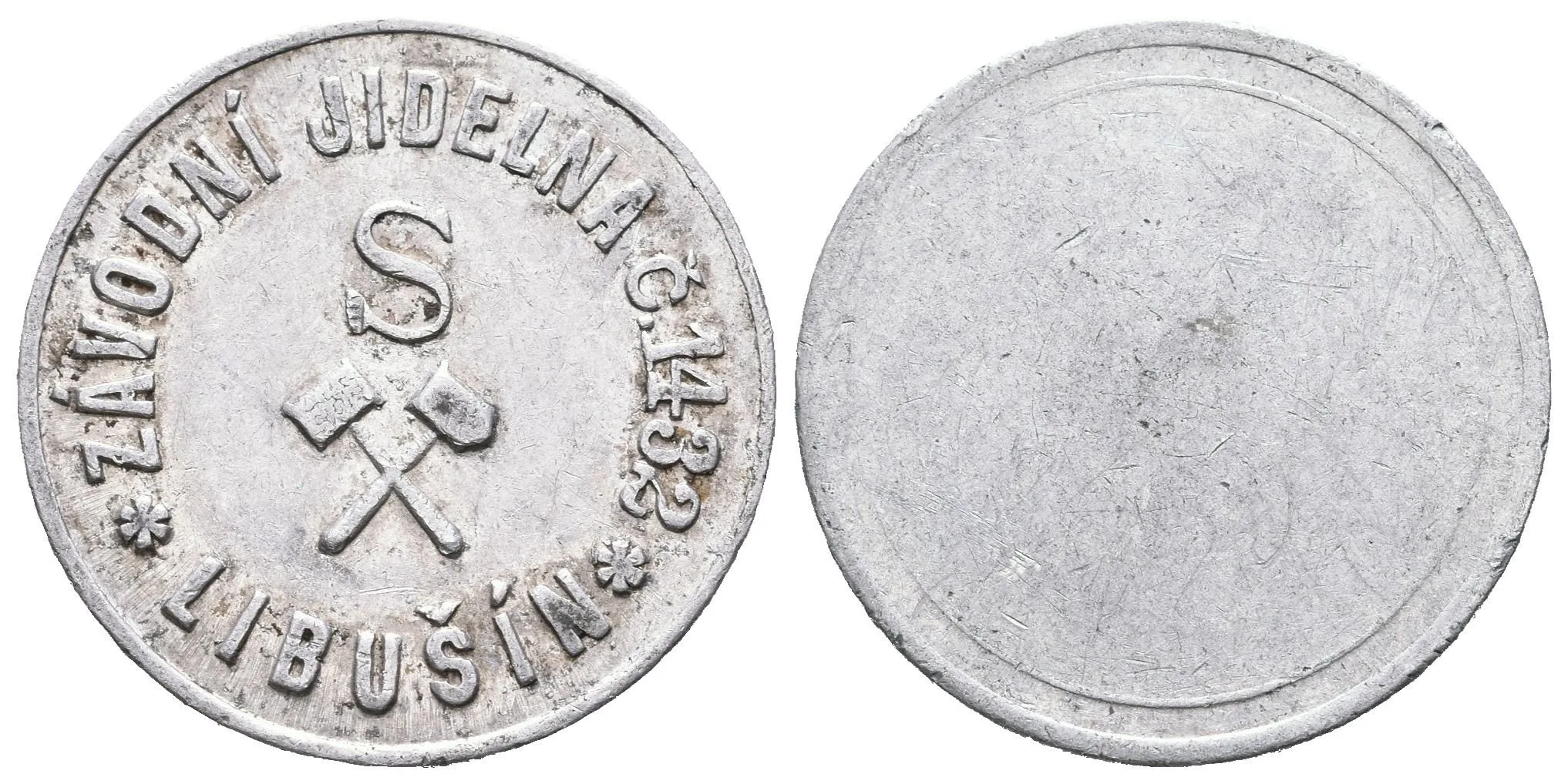 Libušín - Závodní jídelna č. 1432. Al 25 mm — 1