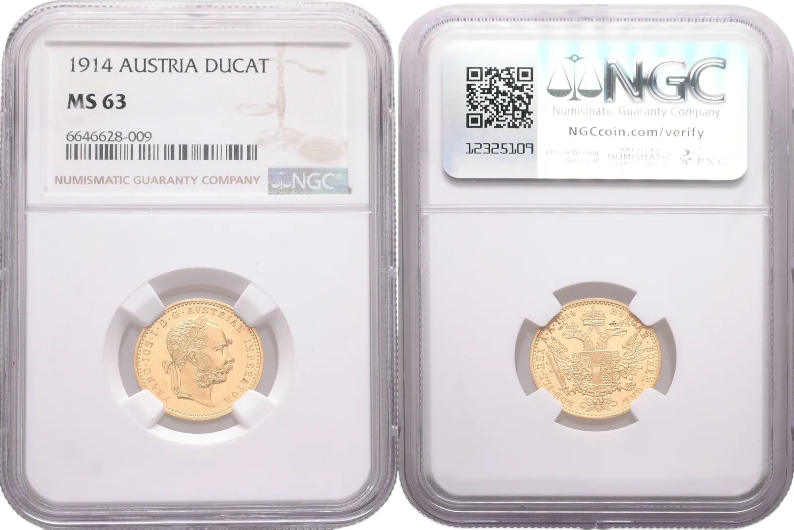 Dukát 1914, NGC MS 63