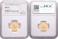 Dukát 1914, NGC MS 63