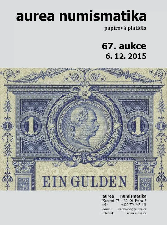 67. Aukce - papírová platidla