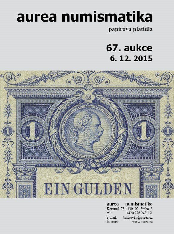 67. Aukce - papírová platidla