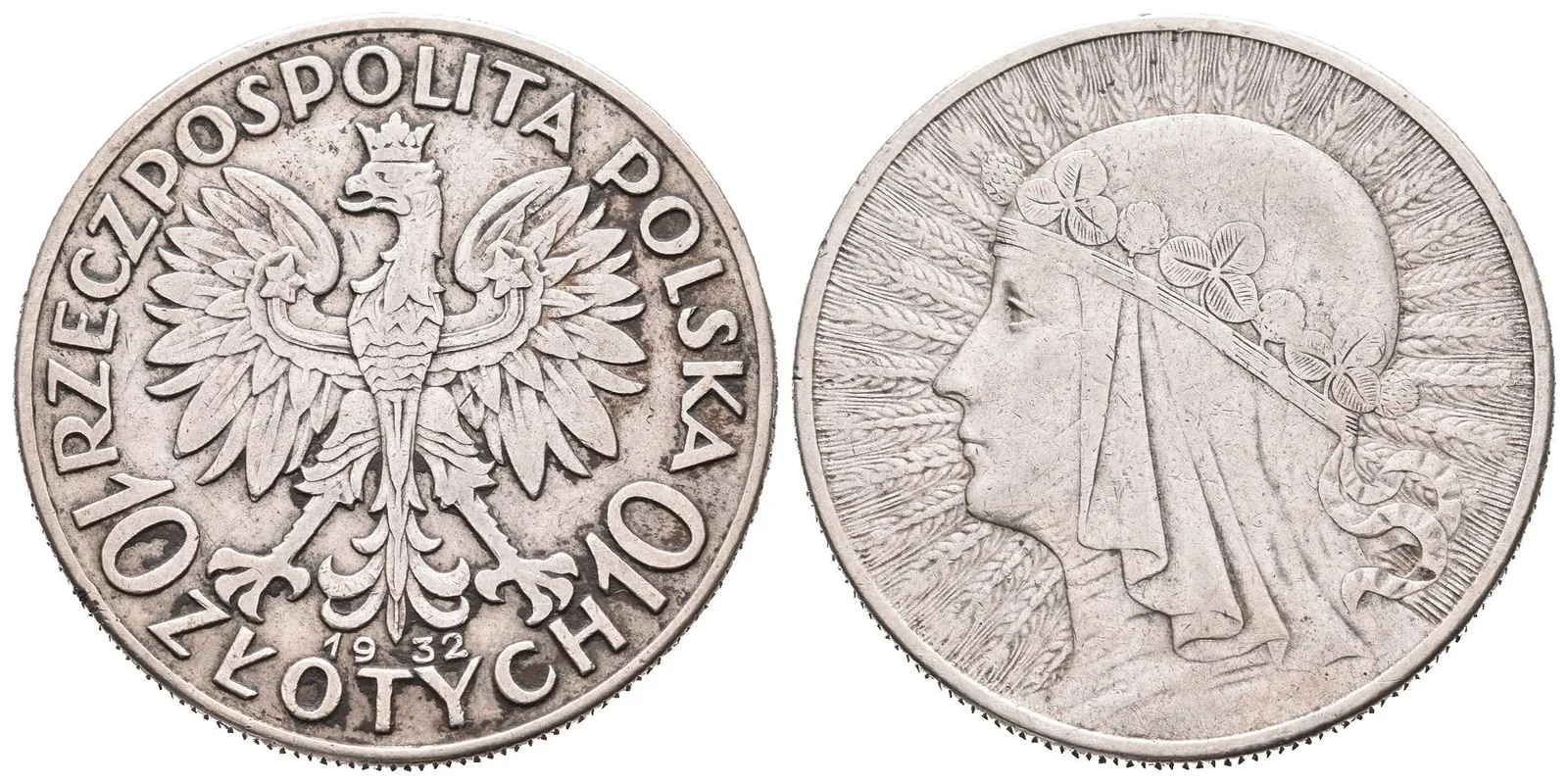 Polsko, 10 Zlotých 1932