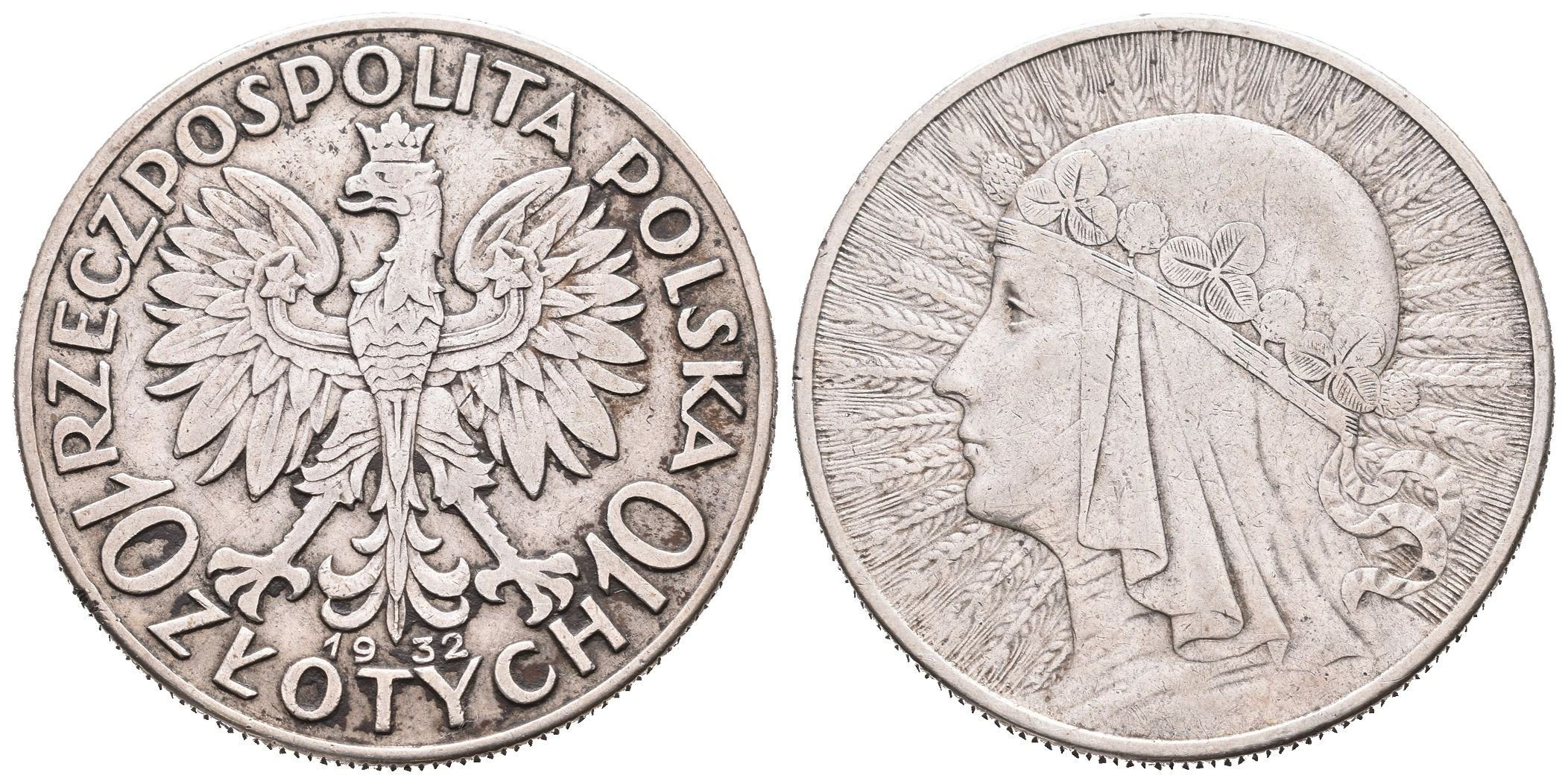 Polsko, 10 Zlotých 1932
