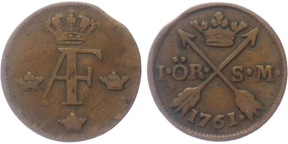 Švédsko, Öre 1761