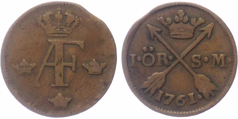 Švédsko, Öre 1761