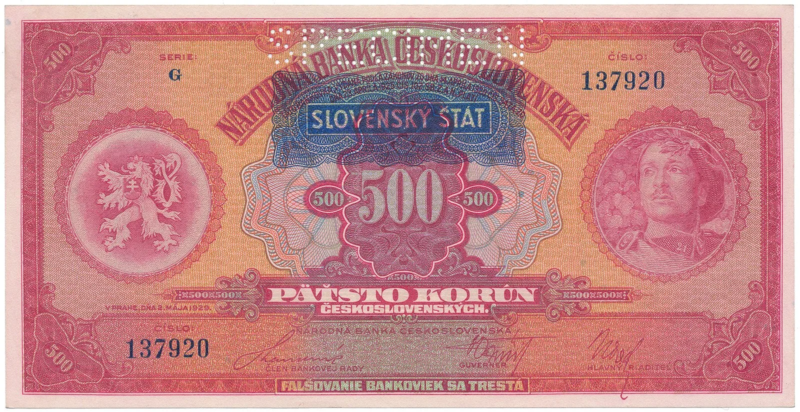 Slovenský stát, 1939 - 1945 — 1