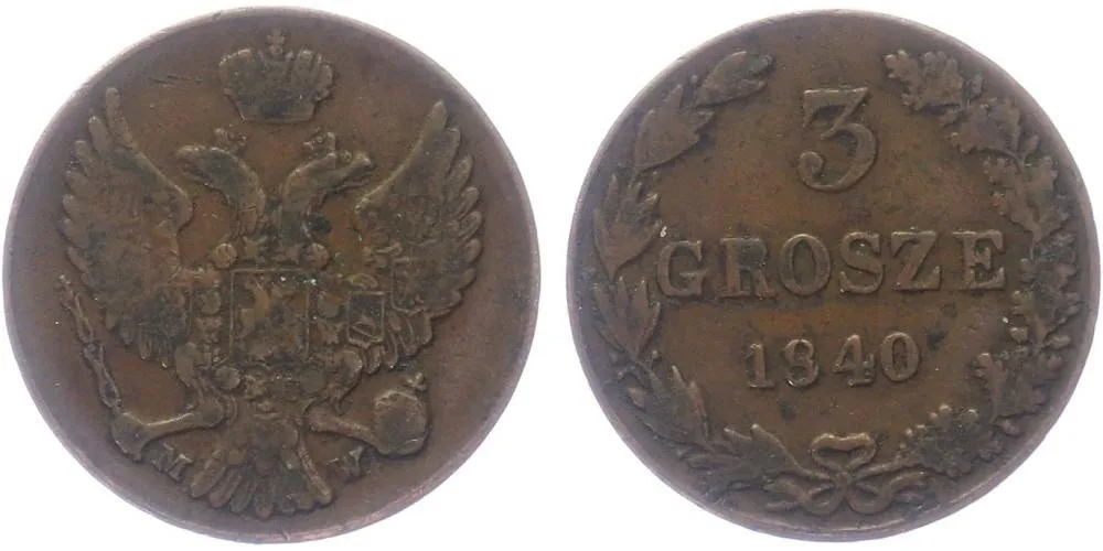 Ražby pro Polsko, Mikuláš I., 1825 - 1855 — 1