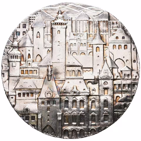 AE Medaile 1982 (J. Kočí) - X. výročí České numismatické společnosti pobočky