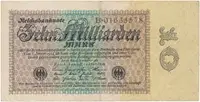 Německo, 10 Milliarden Mark 1923, Ro.113a