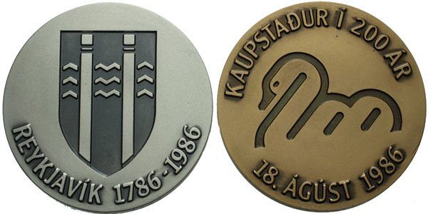 Island - Založení Reykjavíku 1786 - 1986