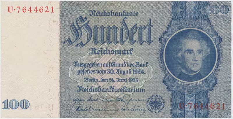 Německo, 100 Reichsmark 1935, typ O/O, Hej.D8c