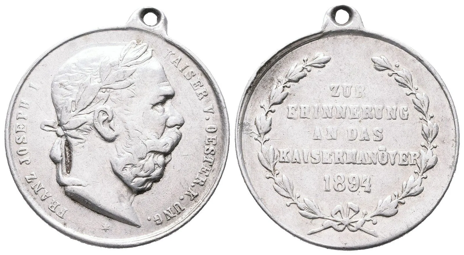 František Josef I., medaile vojenských manévrů — 1