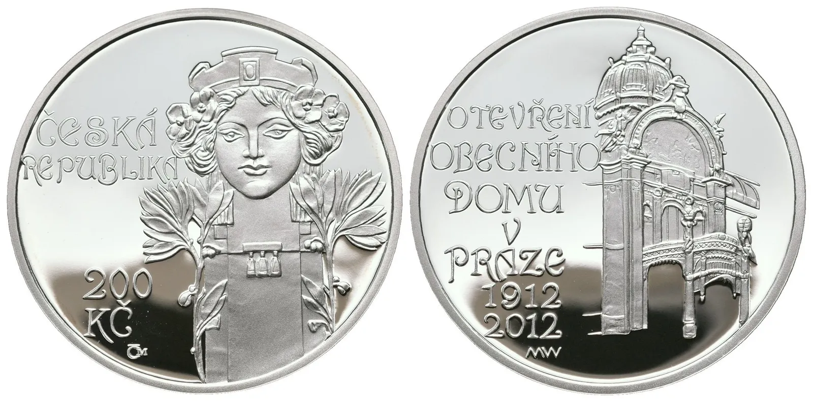 200 Kč 2012 - Obecní dům, PROOF