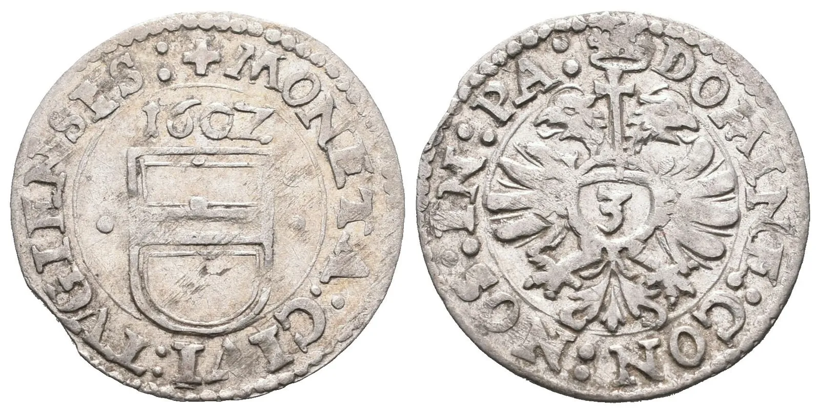 Švýcarsko-Zug, 3 Krejcar 1602