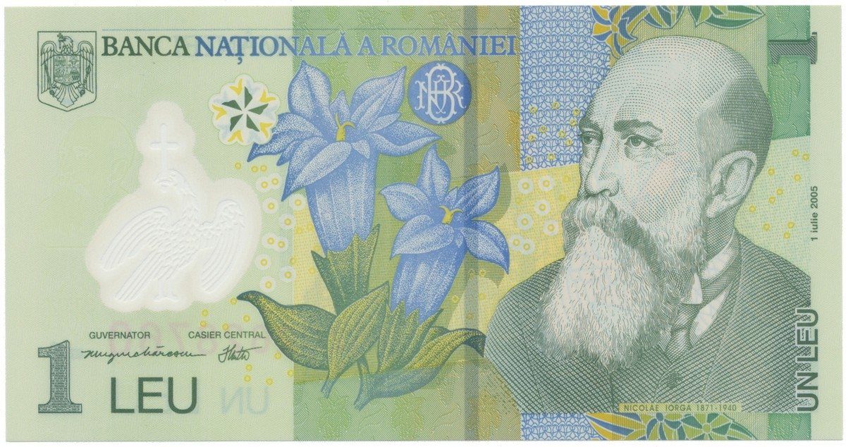 Rumunsko, 1 Leu 2005-, P.117, plastová