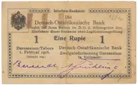 Německá Východní Afrika, 1 Rupie 1. 2. 1916, série H2, R.928c