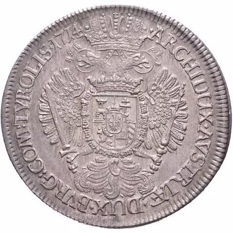 Tolar 1714, Hall, Dav.1051, KM.A692, krásná zachovalost, tmavá patina,