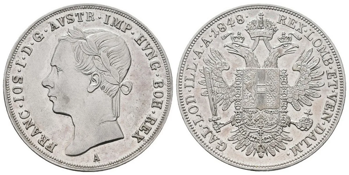 Konvenční měna, 1848 - 1857 — 1